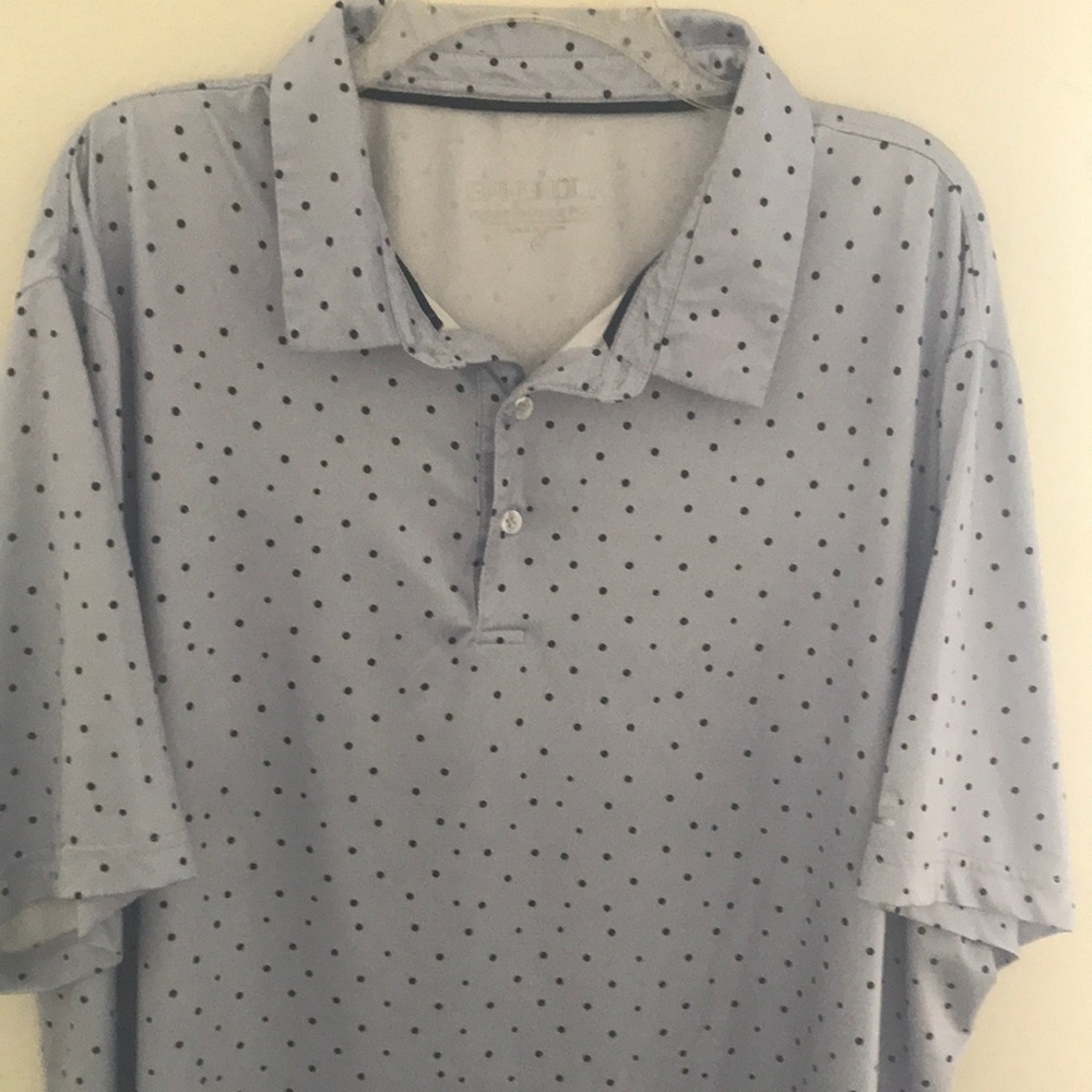 Men's Polka Dot Shirt - Light Gray